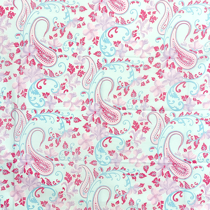 Maxi Shawl Spring Pink and Blue